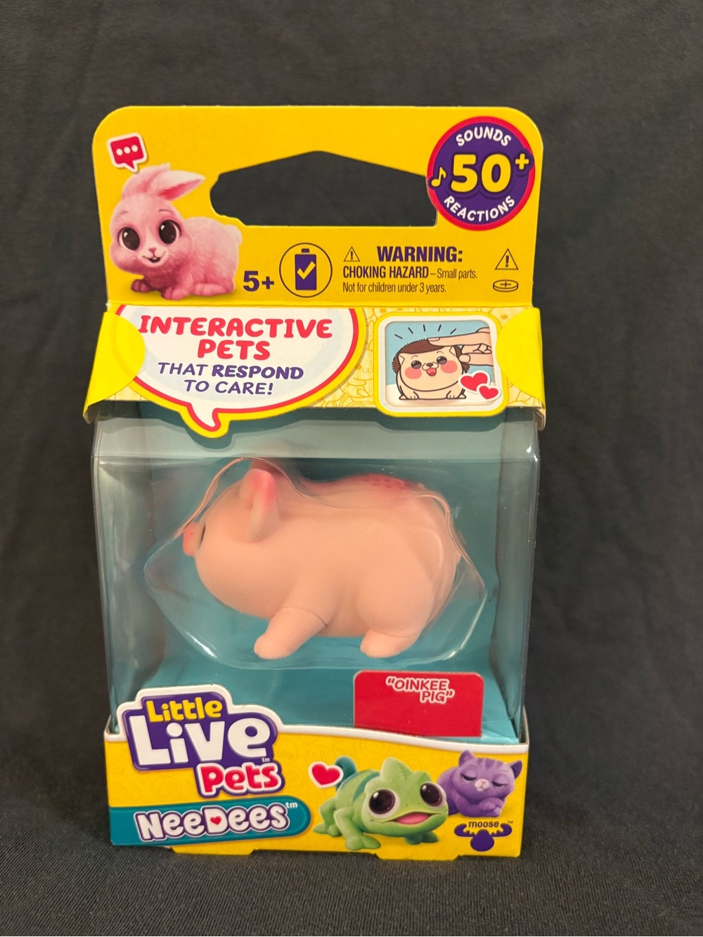 Little Live Pets NeeDees Pink Oinkee Pig Interactive Toy